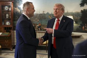 [VIDEO] Biały Dom. Rozmowy Prezydentów Polski i USA